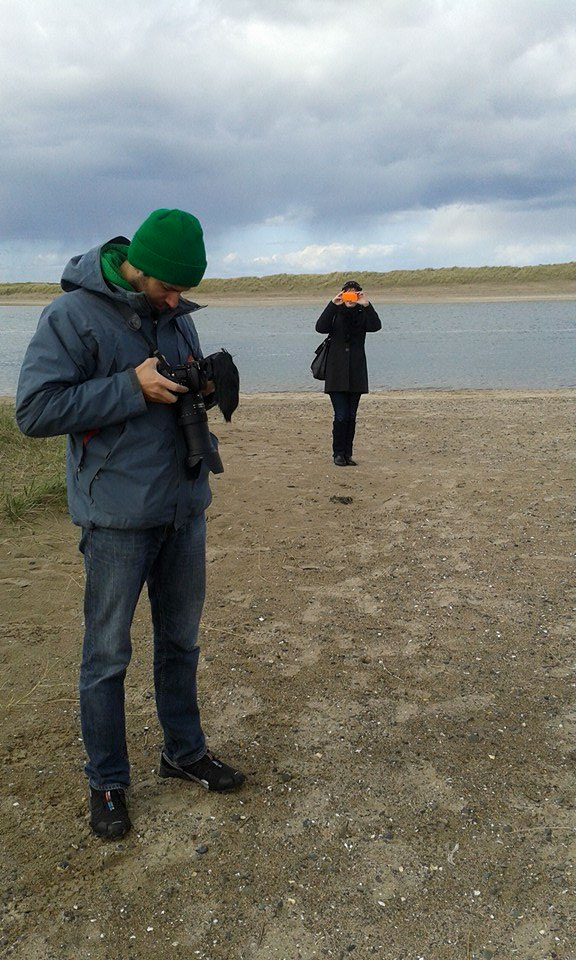 Camerman on the beach