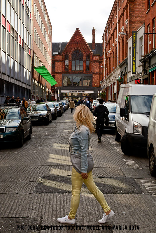 Walking Dublin's streets,phographer Todor Todorov, model Ana-Marija-Hota
