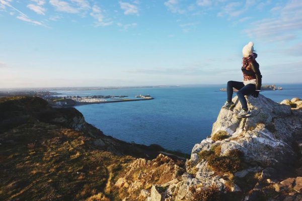 Mellissa at Howth cliffs