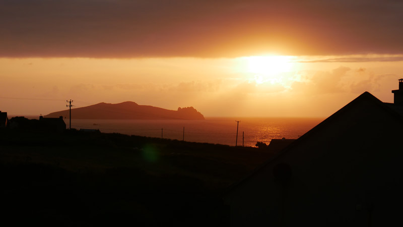 Sunset Dunquin Dingle penninsula