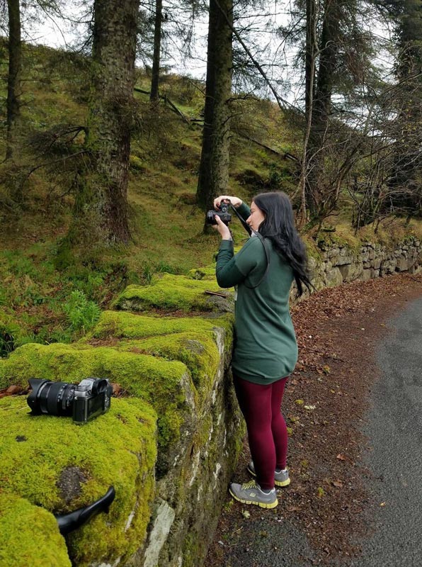 Leandra Castellino shooting forest in Ireland