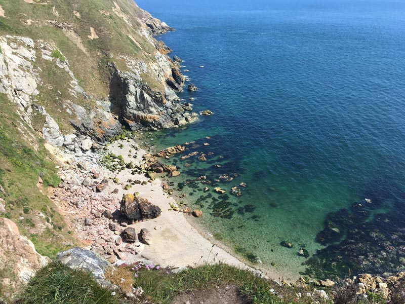 Ireland beach view from a clif