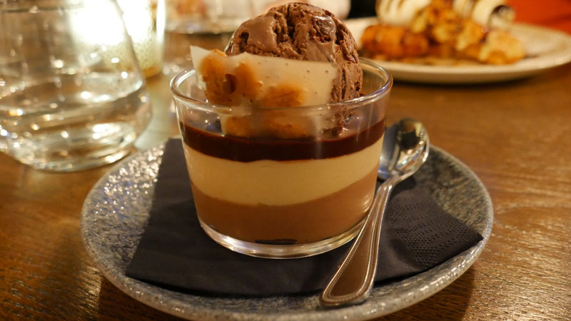 Peanut chocolate mousse dessert Brassery66 Life-in-dublin